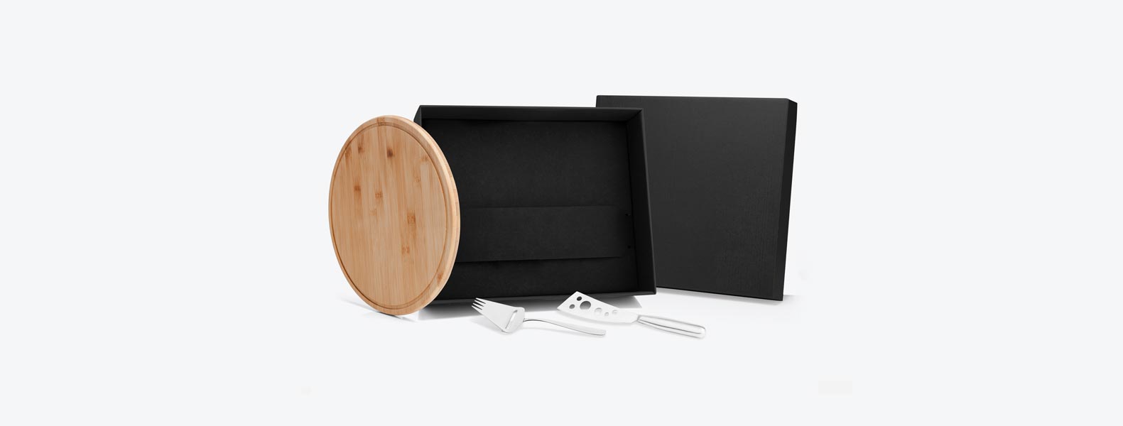 Kit Para Queijo Em Bambu / Inox
